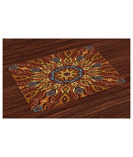 Ethnic Place Mats  Set of 4  