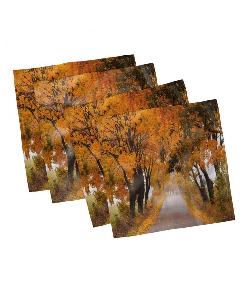 Autumn Leaves Cloth Napkins, Set of 4