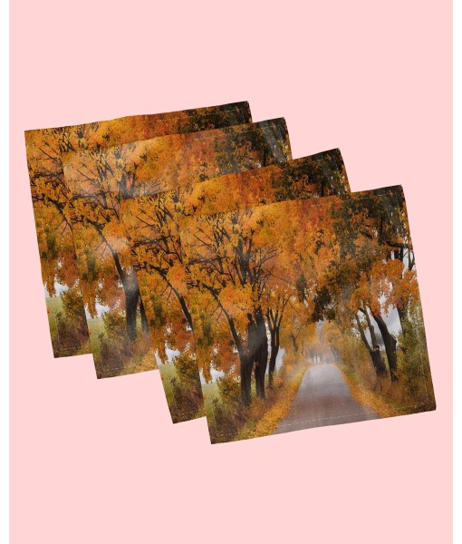 Autumn Leaves Cloth Napkins, Set of 4