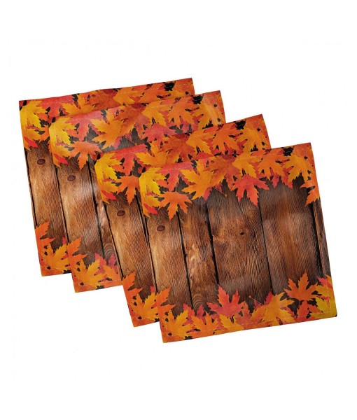 Fall Set of 4 Napkins  12