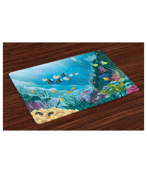 Fish Place Mats  Set of 4