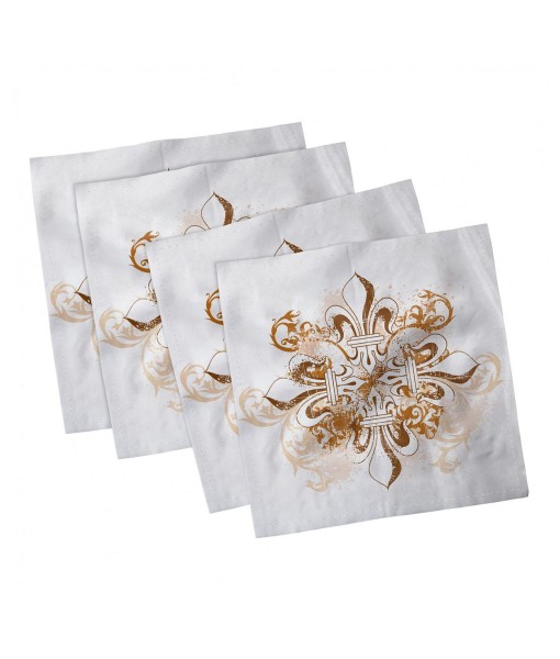 Fleur De Lis Set of 4 Napkins  12