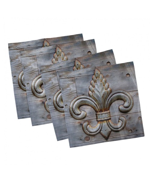 Fleur De Lis Set of 4 Napkins  18