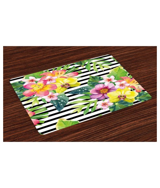 Floral Place Mats  Set of 4