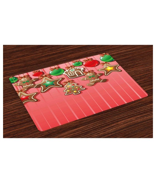 Festive Holiday Table Mats, Set of 4