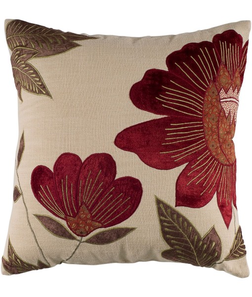 Floral Polyester Filled Decorative Pillow  18