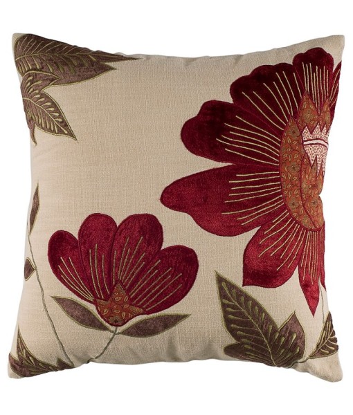 Floral Polyester Filled Decorative Pillow  18