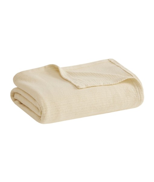 Freshspun Basketweave Cotton Blanket  Twin