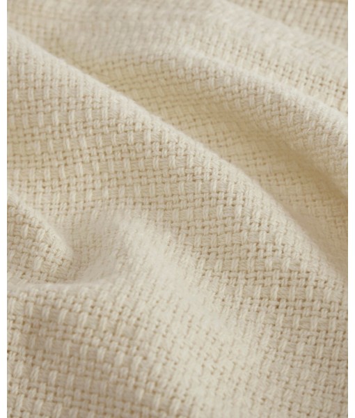 Freshspun Basketweave Cotton Blanket  Twin