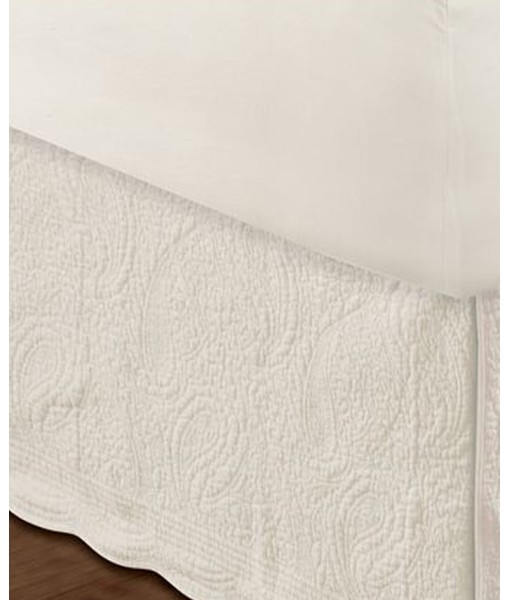 Paisley Quilted Bed Skirt 18