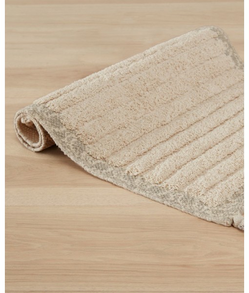 Overtufted Cotton Fringe Bath Rug  17