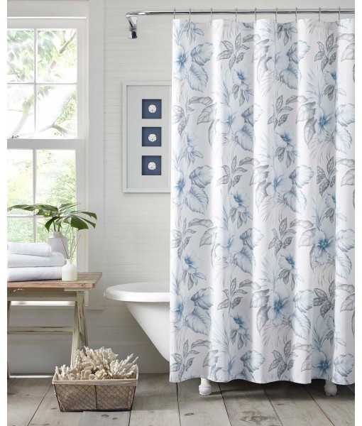 Tommy Bahama Casablanca Garden Cotton Shower Curtain  72