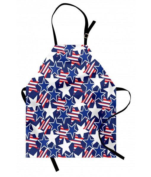 Patriotic Stars and Stripes Apron