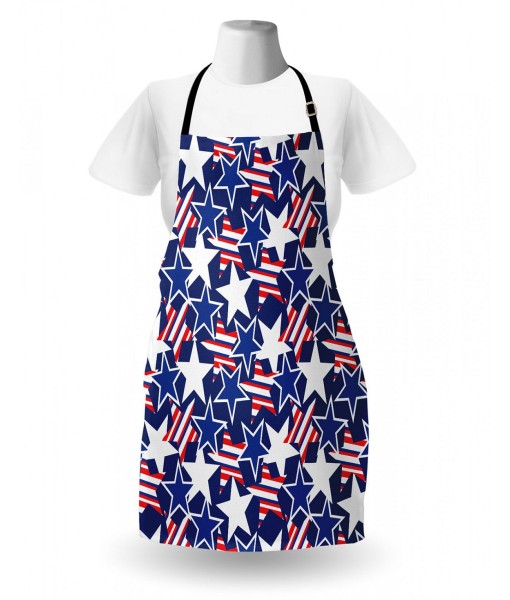 Patriotic Stars and Stripes Apron